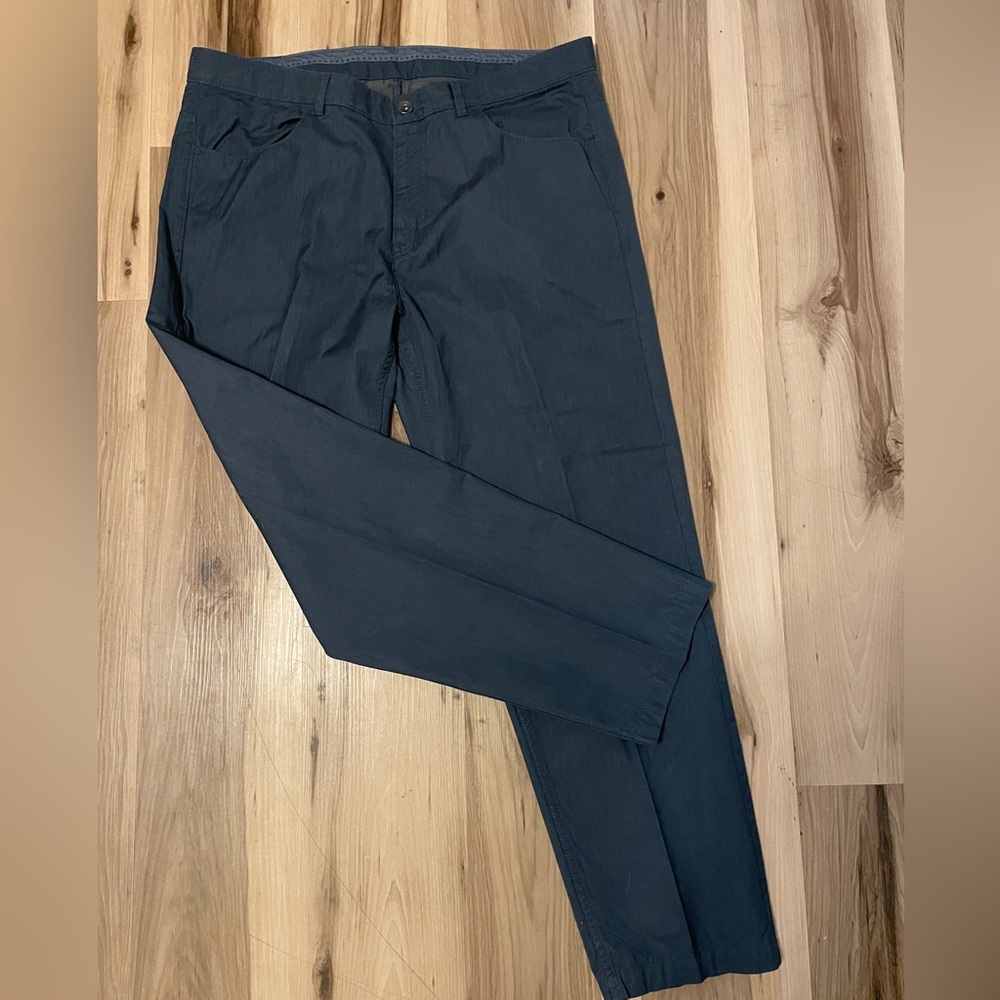 Calvin Klein Men's Navy Straight-Leg Chinos - Picture 3 of 4